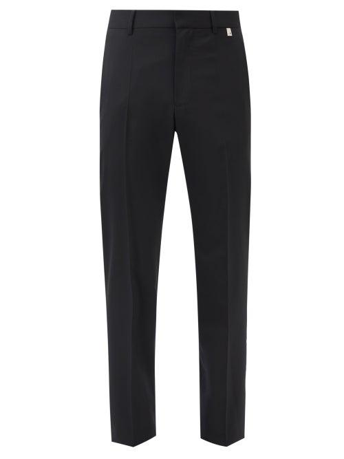 1017 Alyx 9sm - Slim-leg Pleated Wool-blend Trousers - Mens - Black