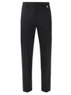 1017 Alyx 9sm - Slim-leg Pleated Wool-blend Trousers - Mens - Black