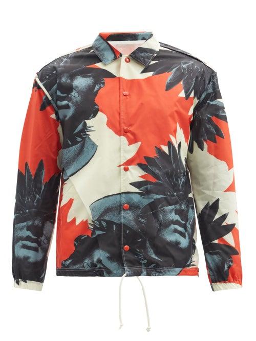 Matchesfashion.com Undercover - Face Palm-print Technical Jacket - Mens - Red