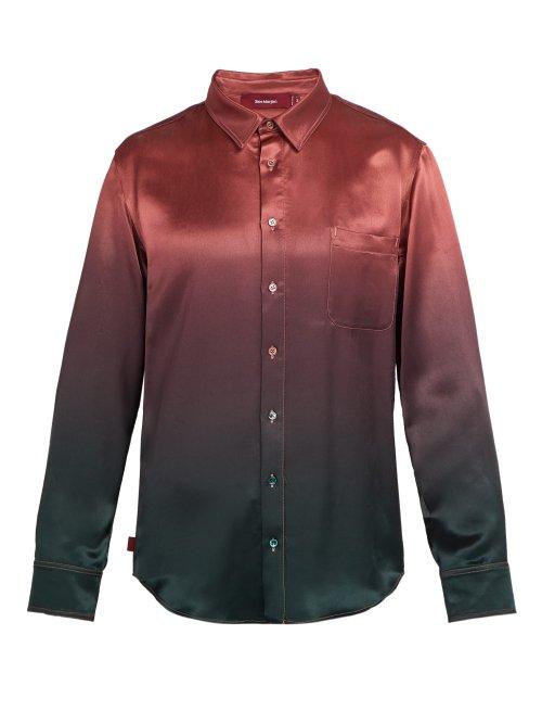 Matchesfashion.com Sies Marjan - Sander Satin Dgrad Shirt - Mens - Multi