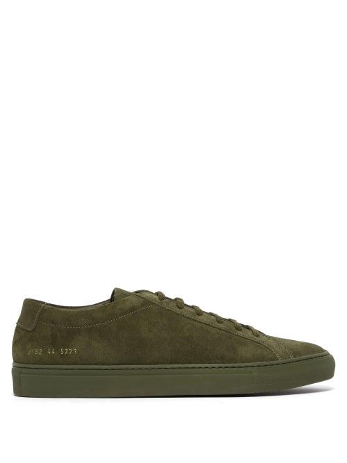 Matchesfashion.com Common Projects - Original Achilles Suede Trainers - Mens - Khaki