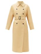Matchesfashion.com The Row - Philpa Double-breasted Cotton-blend Trench Coat - Womens - Beige