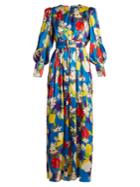 Duro Olowu Floral-print Silk-satin Dress