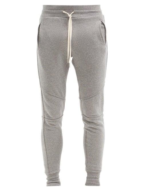 Matchesfashion.com John Elliott - Escobar Cotton-blend Jersey Track Pants - Mens - Dark Grey