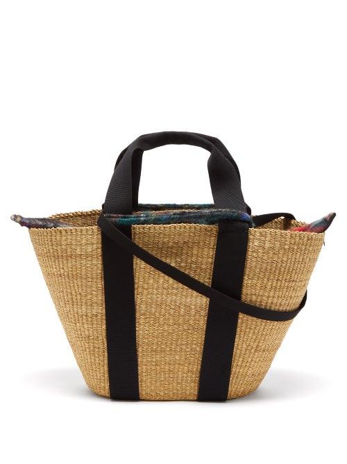 Muu - Abby Straw Basket Bag - Womens - Beige Multi