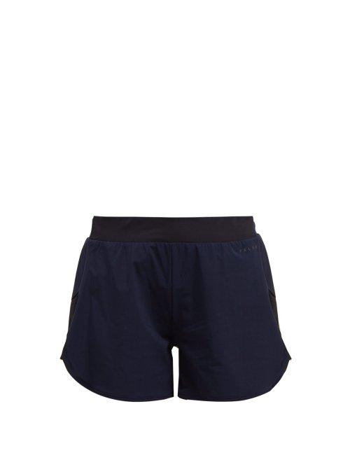 Matchesfashion.com Falke - Zen Perforated Panel Technical Shorts - Womens - Navy
