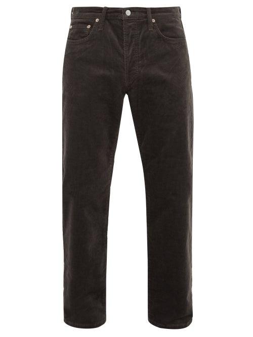 Matchesfashion.com Acne Studios - 1996 Straight Leg Cotton Blend Corduroy Trousers - Mens - Grey