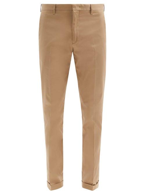 Matchesfashion.com Paul Smith - Organic Cotton-twill Slim-leg Chinos - Mens - Beige
