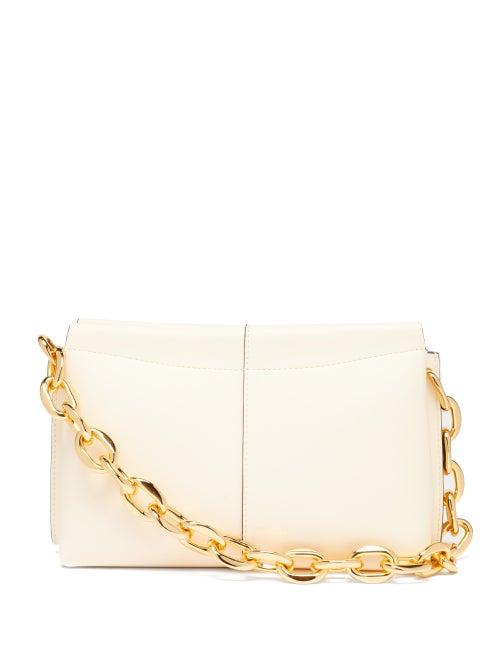 Matchesfashion.com Wandler - Carly Mini Chunky-chain Leather Shoulder Bag - Womens - Ivory