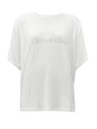 Matchesfashion.com Mm6 Maison Margiela - Reverse Face Logo Print T Shirt - Womens - White