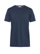Matchesfashion.com Etro - Crew Neck Linen Jersey T Shirt - Mens - Navy
