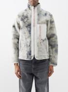 Aries - Reversible Tie-dye Leather Jacket - Mens - Natural
