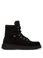 Matchesfashion.com Moncler - Egide Lace Up Suede Boots - Mens - Black