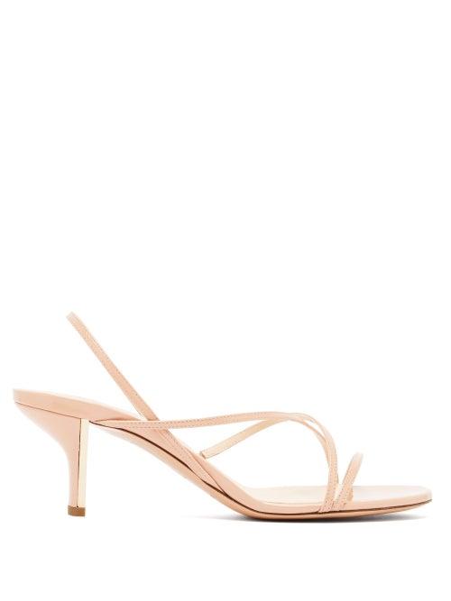 Matchesfashion.com Nicholas Kirkwood - Leelo Patent Leather Sandals - Womens - Nude