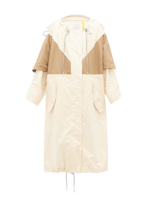 Matchesfashion.com 2 Moncler 1952 - Violets Panelled Parka - Womens - Cream Multi