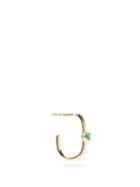Matchesfashion.com Otiumberg - Emerald & 9kt Recycled-gold Single Earring - Womens - Green Gold