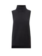 Lisa Yang - Molly Roll-neck Cashmere Sleeveless Sweater - Womens - Black