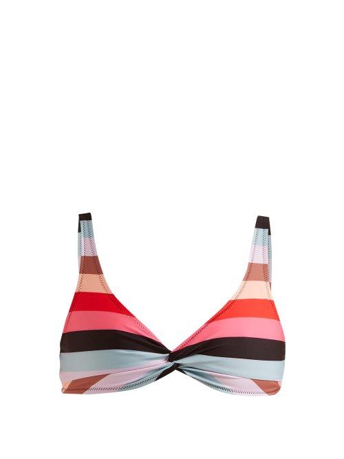 Matchesfashion.com Solid & Striped - The Jane Striped Bikini Top - Womens - Multi Stripe