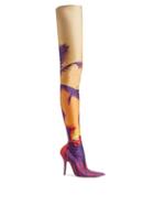 Matchesfashion.com Balenciaga - Knife Over The Knee Boots - Womens - Orange Multi