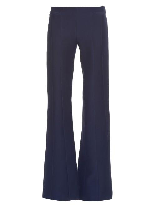 Derek Lam Mid-rise Flared Wool And Silk-blend Trousers