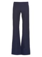Derek Lam Mid-rise Flared Wool And Silk-blend Trousers