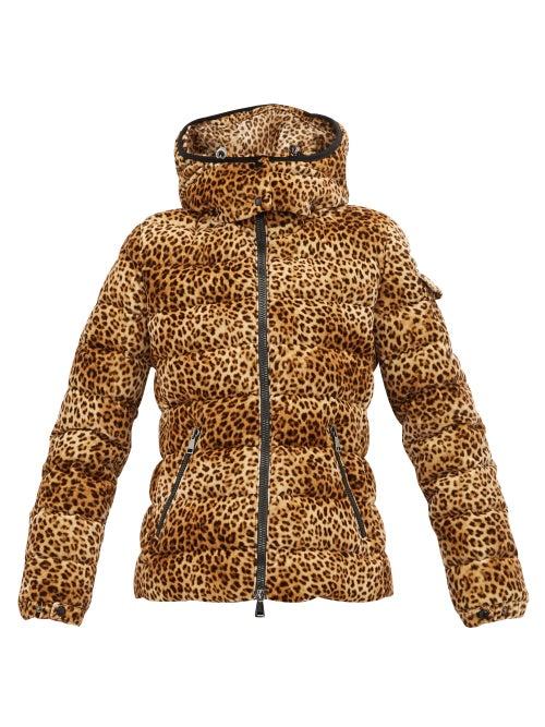 Matchesfashion.com Moncler - Bady Leopard Print Quilted Down Jacket - Womens - Leopard