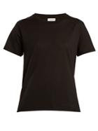 Saint Laurent Logo-appliqu Sheer Cotton Jersey T-shirt