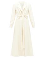 Matchesfashion.com Gabriela Hearst - Angeli Knotted Wool-blend Dress - Womens - Ivory