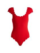 Marysia Mexico Maillot Scallop-edged Swimsuit