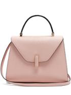 Matchesfashion.com Valextra - Iside Medium Grained Leather Bag - Womens - Light Pink