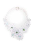 Matchesfashion.com Isabel Marant - Aloha Stone Flower Necklace - Womens - White