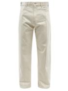 Noma T.d - Raised-seam Wide-leg Jeans - Mens - White