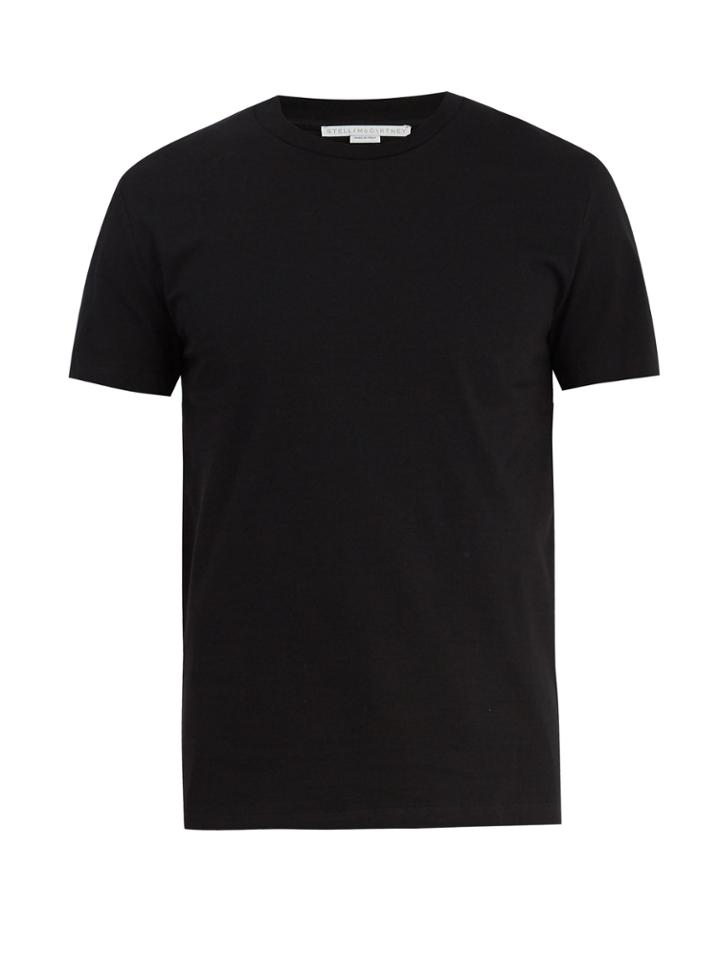 Stella Mccartney Logo-print Crew-neck Cotton T-shirt