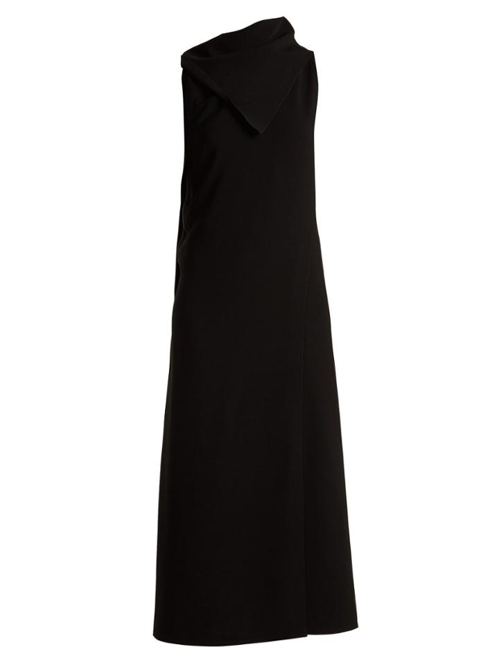 Joseph Ceil Draped Silk-twill Dress