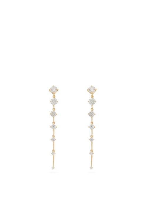 Matchesfashion.com Fernando Jorge - Sequence Diamond & 18kt Yellow Gold Earrings - Womens - Gold