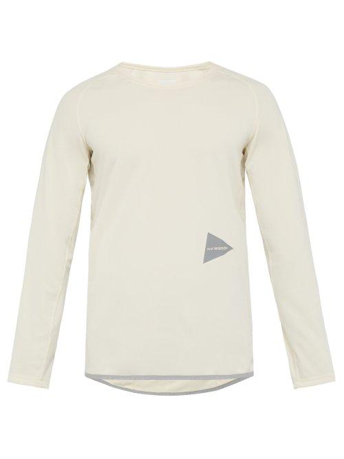 Matchesfashion.com And Wander - Logo Patch Raglan Jersey T Shirt - Mens - White