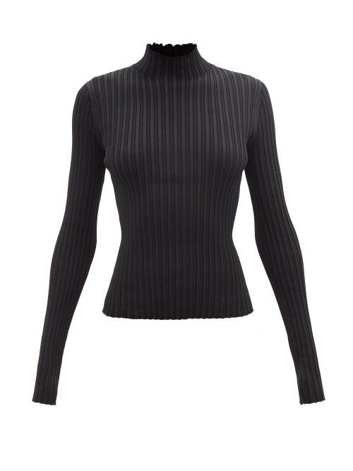 Acne Studios - Ribbed High-neck Sweater - Womens - Black