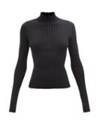 Acne Studios - Ribbed High-neck Sweater - Womens - Black