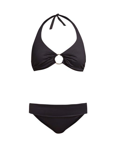 Matchesfashion.com Melissa Odabash - Brussels Halterneck Bikini - Womens - Black