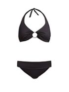 Matchesfashion.com Melissa Odabash - Brussels Halterneck Bikini - Womens - Black