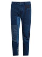 Blue Blue Japan Straight-leg Patchwork Cotton Trousers