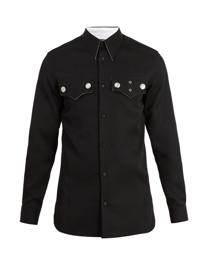 Calvin Klein 205w39nyc Western-pocket Wool Shirt