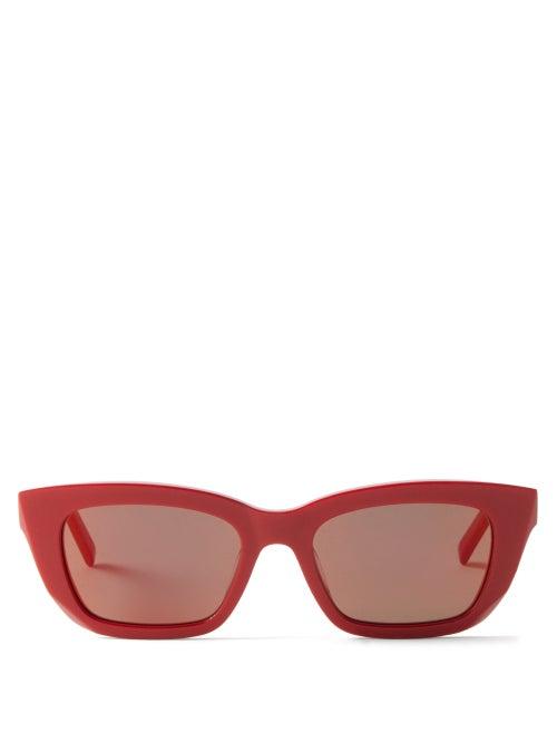 Givenchy - Square-framed Acetate Sunglasses - Mens - Red
