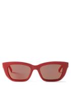 Givenchy - Square-framed Acetate Sunglasses - Mens - Red