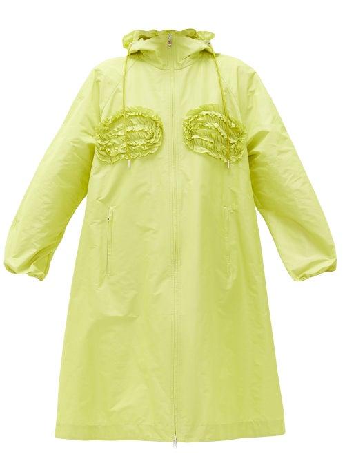 Matchesfashion.com 4 Moncler Simone Rocha - Agatea Broderie-anglaise Technical Hooded Jacket - Womens - Green