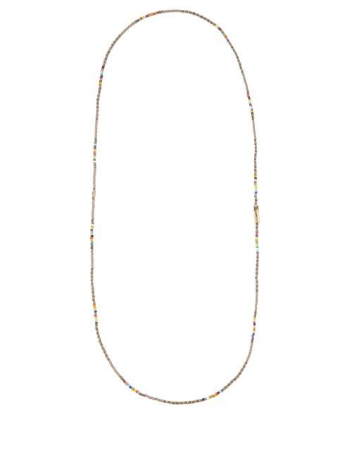 Luis Morais - Glass Beads & 14kt Gold Necklace - Mens - Multi