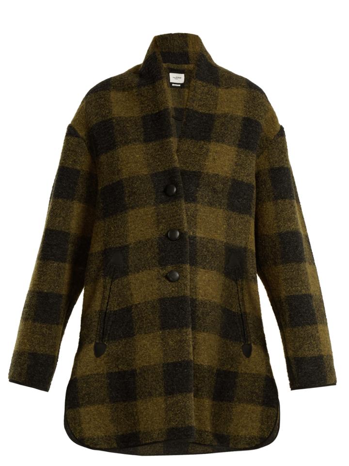 Isabel Marant Étoile Gino Checked Wool-blend Coat
