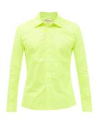 Walter Van Beirendonck - Crinkle-effect Pvc Shirt - Mens - Yellow