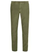 Matchesfashion.com Incotex - Slim Leg Cotton Chino Trousers - Mens - Green