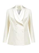 Matchesfashion.com Giuliva Heritage Collection - Dorothea Double Breasted Wool Blazer - Womens - Ivory
